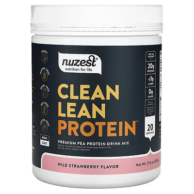Nuzest протеин Clean Lean, Wild Strawberry, 17.6 oz (500 g)
