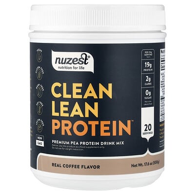 Clean Lean Protein, Real Coffee, 17.6 oz (500 g)