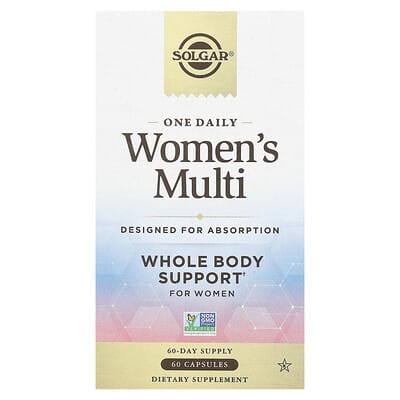 Мультивитамины Solgar One Daily Women's, 60 капсул