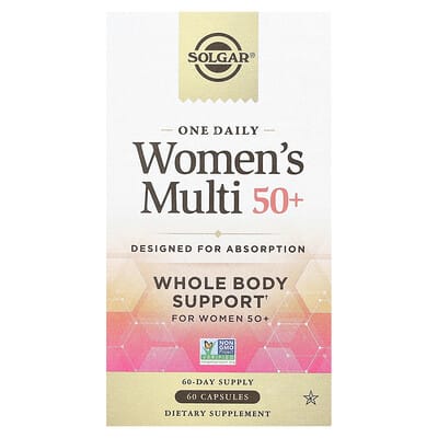 Solgar One Daily Женский мультивитаминный комплекс 50+, 60 капсул
