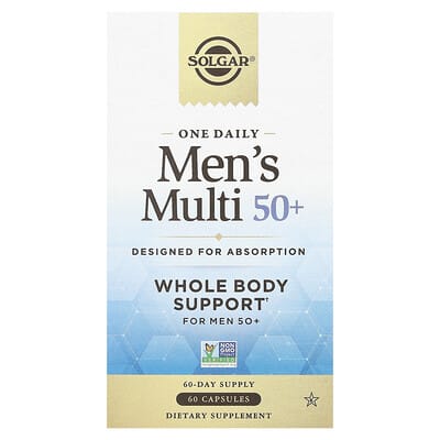 Мультивитамины Solgar One Daily Men's Multi 50+, 60 капсул