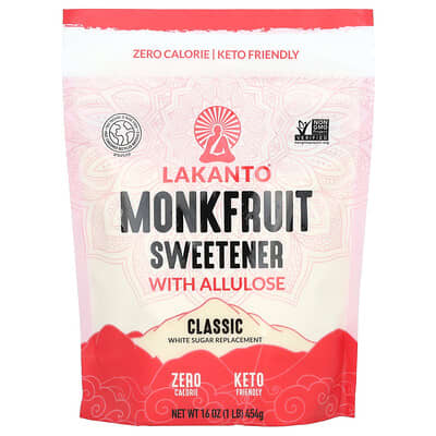 Подсластитель из монашеского фрукта с аллулозой, Classic, 16 oz (454 g)