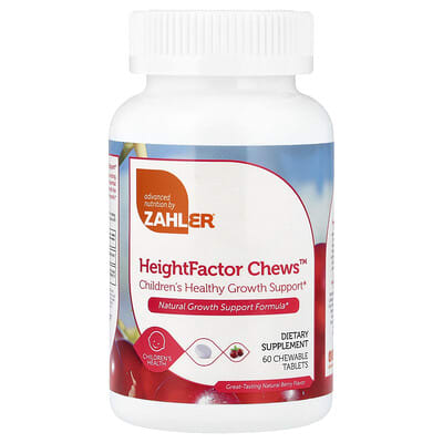 Zahler HeightFactor Chews Natural Berry 60 таблеток