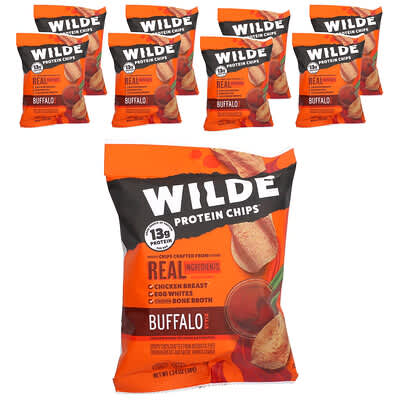 Протеиновые чипсы Wilde Brands Buffalo Style 8 Bags 1.34 oz (38 g) Each