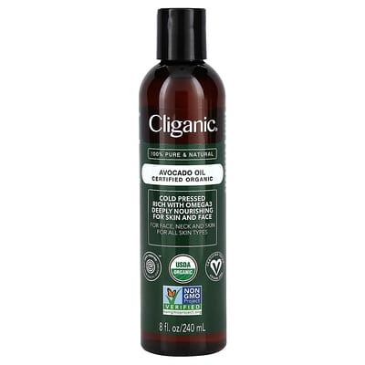 Органическое масло авокадо, 8 fl oz (240 ml)