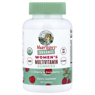 MaryRuth's Organic Women's Multivitamin Gummies, Cherry & Raspberry, 60 шт