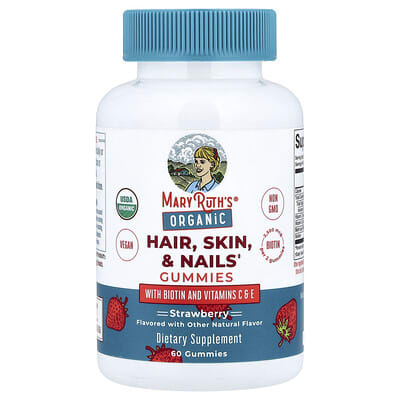 Желейные витамины MaryRuth's Organic Hair, Skin & Nails, Strawberry, 60 шт