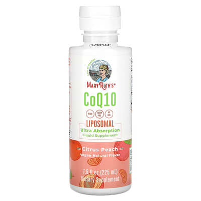 CoQ10 Liposomal, Цитрусовый персик, 7.6 fl oz (225 ml)