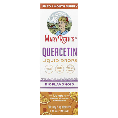 Жидкие капли Quercetin, Lemon, 4 fl oz (120 ml)