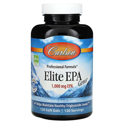 Elite EPA Gems, 1,000 mg, 120 мягких капсул