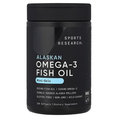Alaskan Omega-3 Fish Oil, Mini Gels, 120 Softgels