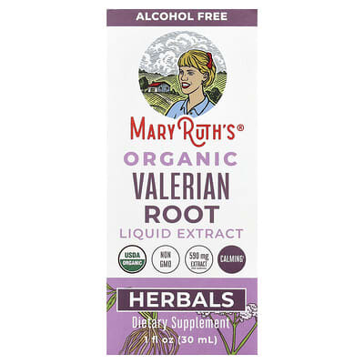 Жидкий экстракт корня валерианы Organic Alcohol Free 1 fl oz