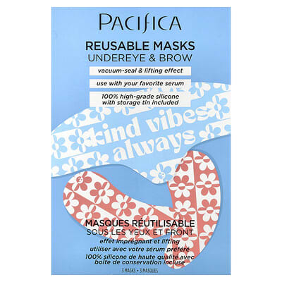 Многоразовые маски для лица и бровей Pacifica Beauty, 3 шт