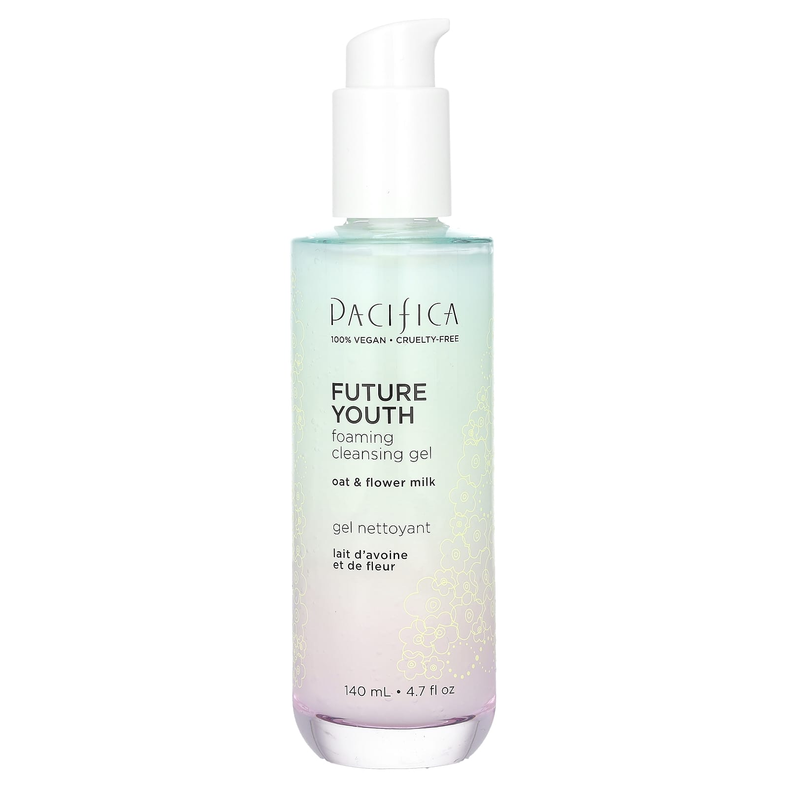 Очищающий гель для лица Future Youth, Oat & Flower Milk, 4.7 fl oz (140 ml)