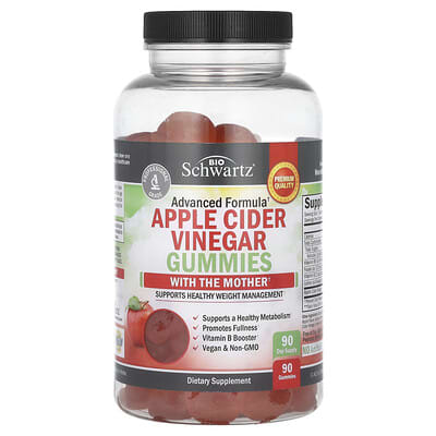Желевидные витамины BioSchwartz Apple Cider Vinegar With The Mother, 90 штук