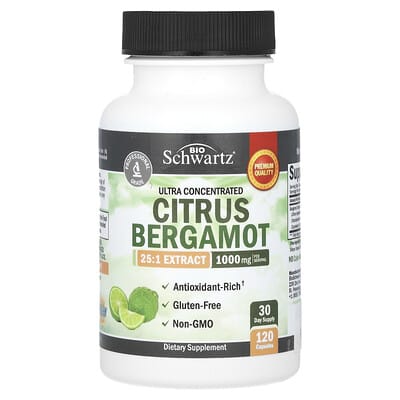 Ультраконцентрированный экстракт Citrus Bergamot, 120 Capsules (250 mg)