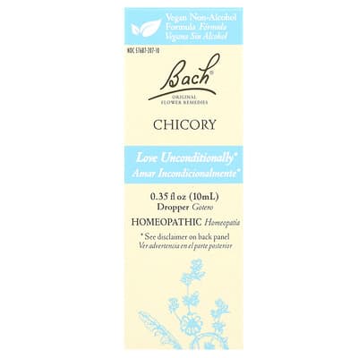 Цветочные средства Original Flower Remedies, Chicory, 0.35 fl oz (10 ml)
