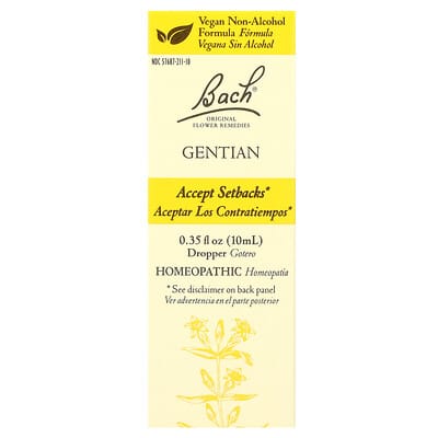 Bach Original Flower Remedies Gentian 0.35 fl oz (10 ml)