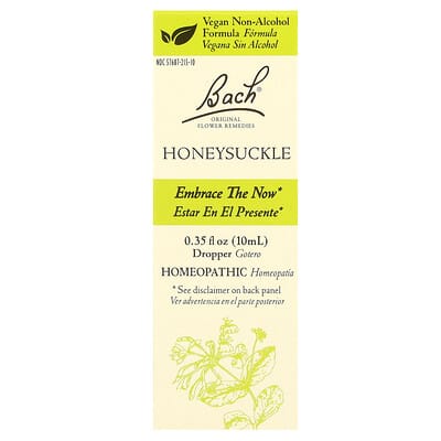 Цветочные средства Bach Original, Honeysuckle, 0.35 fl oz (10 ml)