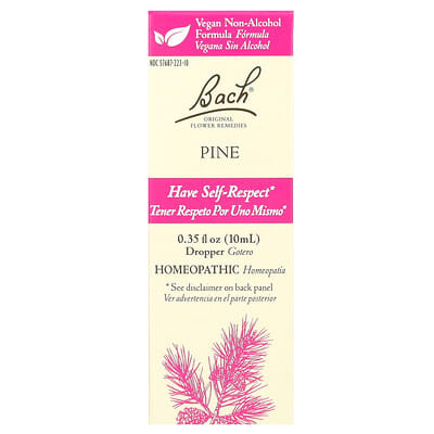 Bach Original Flower Remedies, сосна, 0.35 fl oz (10 ml)