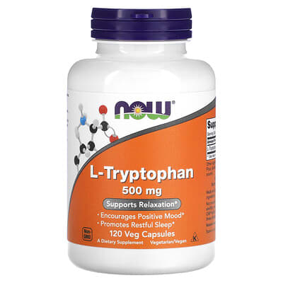 L-Tryptophan, 500 mg, 120 вегетарианских капсул