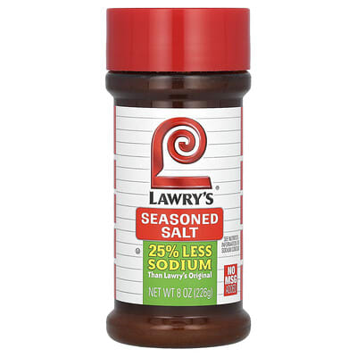 Seasoned Salt, Less Sodium, 8 oz (226 g)