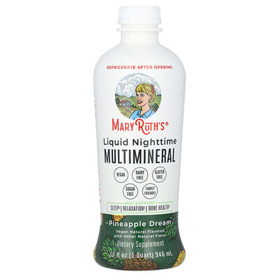Liquid Nighttime Multimineral, Pineapple Dream, 32 fl oz (946 ml)