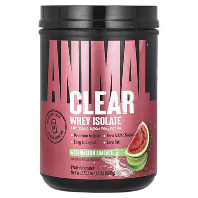 Изолят Clear Whey, Watermelon Limeade, 1.1 lb (500 g)