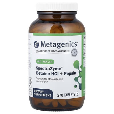 SpectraZyme® Betaine HCl + Pepsin, 270 таблеток