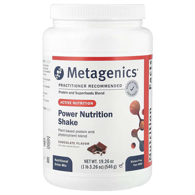 Протеиновый коктейль Metagenics Power Nutrition Shake, Chocolate, 1 lb 3.26 oz (546 g)
