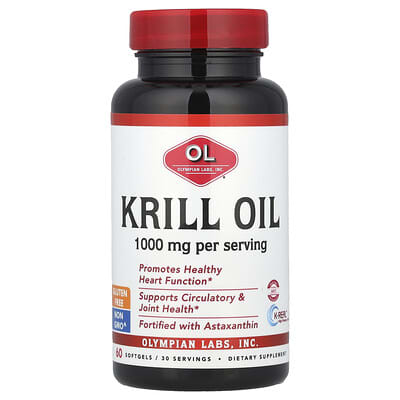 Olympian Labs Krill Oil, 60 мягких капсул