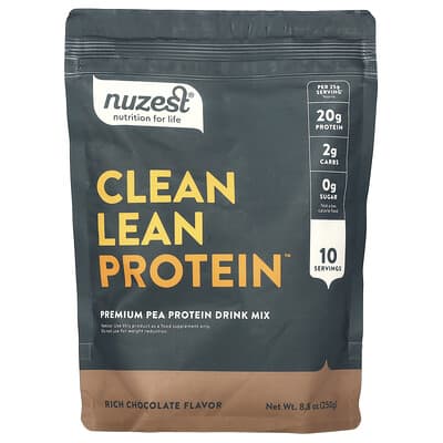 Nuzest протеин Clean Lean, насыщенный шоколад, 8.8 oz (250 g)