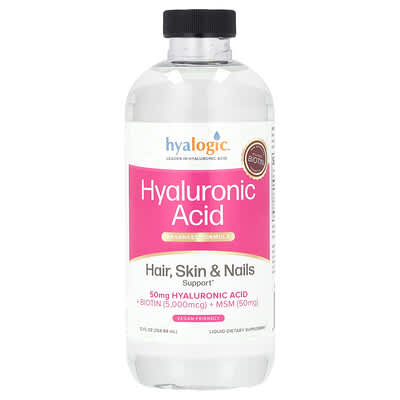 Гиалуроновая кислота Hyalogic Advanced Formula для волос, кожи и ногтей, 12 fl oz (354.88 ml)
