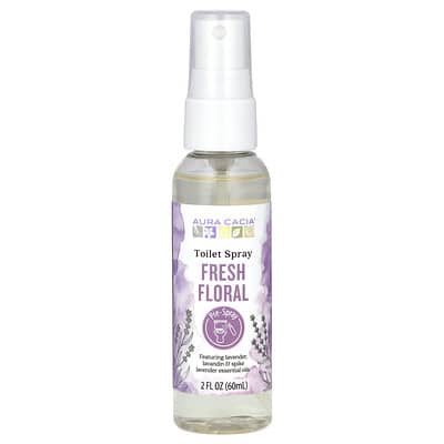 Спрей для туалета Aura Cacia, Fresh Floral, 2 fl oz (60 ml)