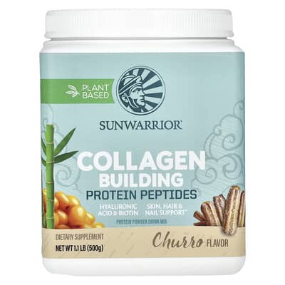 Протеиновые пептиды Sunwarrior Collagen Building, Churro, 1.1 lb (500 g)