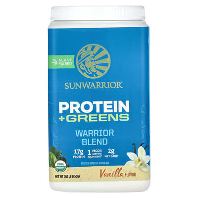 Sunwarrior протеиновый коктейль Warrior Blend Vanilla 1.65 lb (750 g)