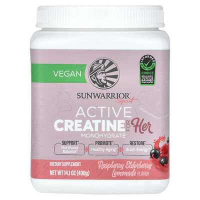 Sport, Active креатин для нее, Raspberry Elderberry Lemonade, 14.1 oz (400 g)