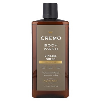 Cremo Гель для душа, Vintage Suede, 16 fl oz