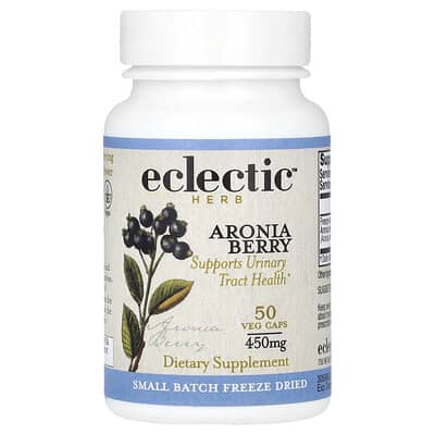 Капсулы Eclectic Herb Aronia Berry, 50 шт (450 mg per Capsule)