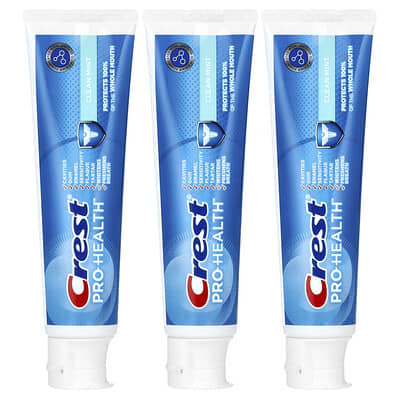 Pro-Health, Fluoride Toothpaste, Clean Mint, 3 Pack, 4.3 oz (121 g) Each