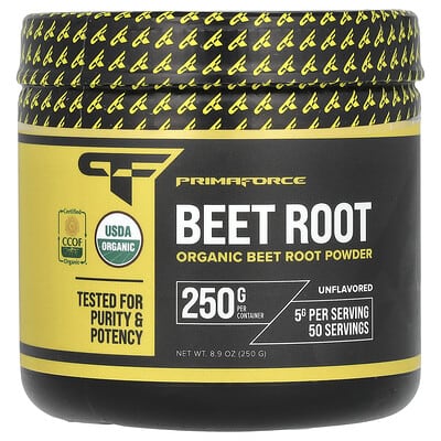 Органический свекольный корень Primaforce, без вкуса, 8.9 oz (250 g)