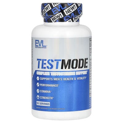 TestMode, Complete Testosterone Support, 100 Veggie Capsules поддержка тестостерона