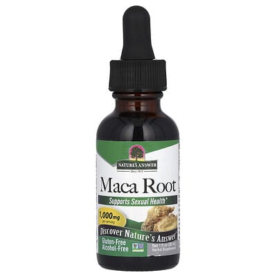 Корень маки, без спирта, 1,000 mg, 1 fl oz (30 ml)