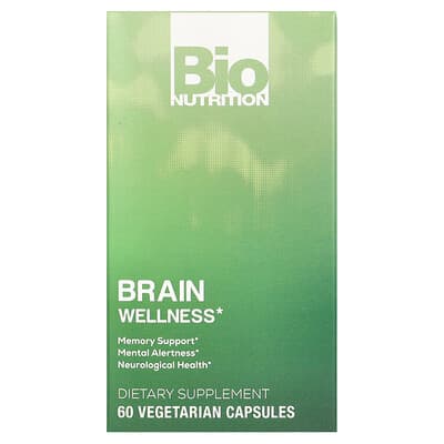 Brain Wellness, 60 вегетарианских капсул