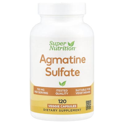 Agmatine Sulfate, 750 mg, 120 вегетарианских капсул