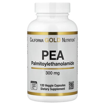 PEA (Palmitoylethanolamide), 120 вегетарианских капсул (300 mg per Capsule)