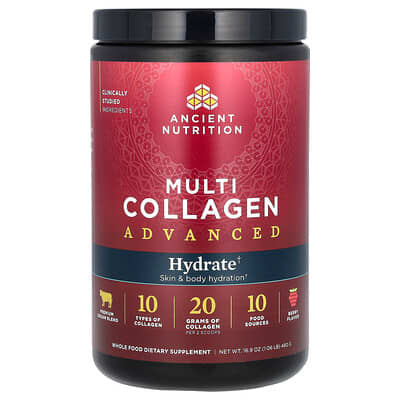 Мультиколлаген Multi Collagen Advanced, Hydrate, Berry, 16.9 oz (480 g)