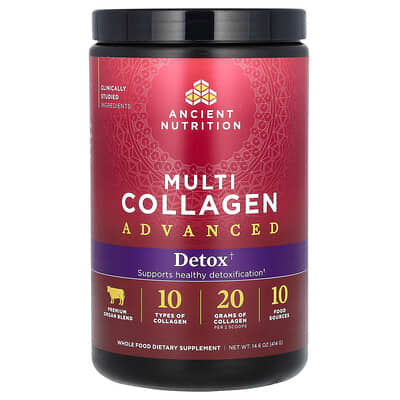 Multi Collagen Advanced, детокс, 14.6 oz (414 g)