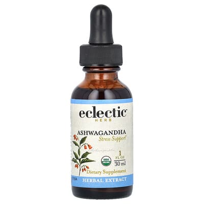 Экстракт Ашваганды Eclectic Herb, 1 fl oz (30 ml)