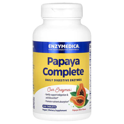 Papaya Complete, Papaya Mint, 240 таблеток